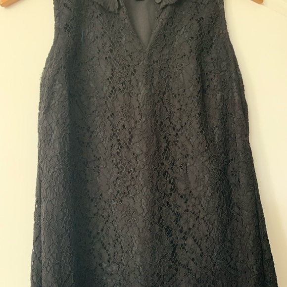 J.Crew Lace Ruffle Neck Top - Picture 4 of 7